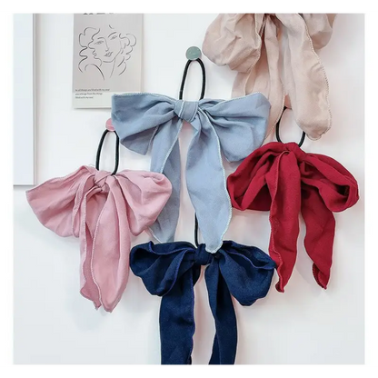 Bow Chiffon Hair Tie WD177 - Hair Fashion Accessories