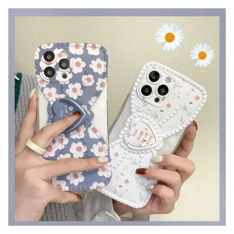 Bow Flower Stand Phone Case - iPhone 13 Pro Max / 13 Pro / 