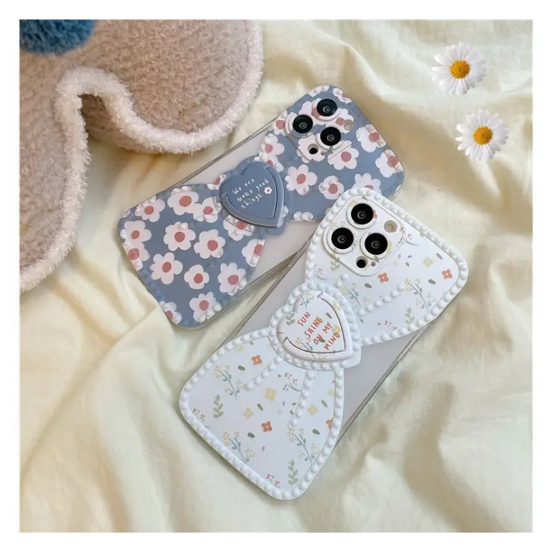 Bow Flower Stand Phone Case - iPhone 13 Pro Max / 13 Pro / 