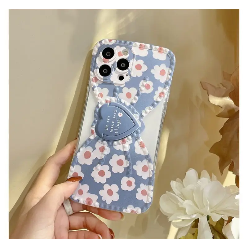 Bow Flower Stand Phone Case - iPhone 13 Pro Max / 13 Pro / 