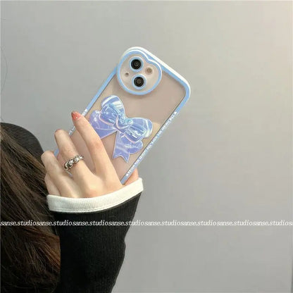 Bow Transparent Phone Case - iPhone 13 / 13 Pro / 13 Pro Max