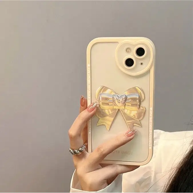 Bow Transparent Phone Case - iPhone 13 / 13 Pro / 13 Pro Max