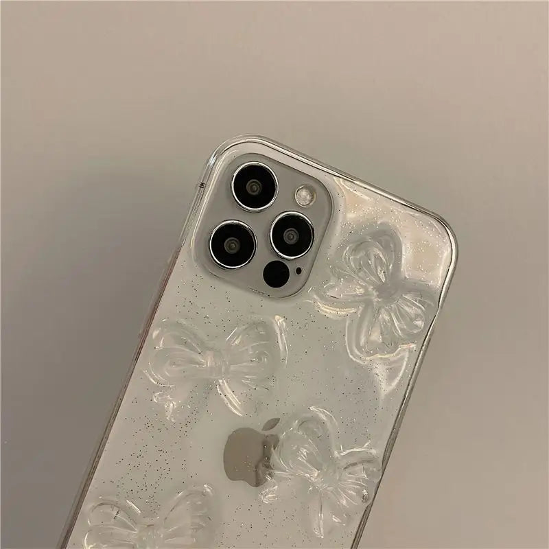 Bow Transparent Phone Case - iPhone 13 Pro Max / 13 Pro / 13