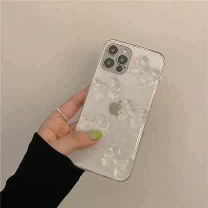 Bow Transparent Phone Case - iPhone 13 Pro Max / 13 Pro / 13