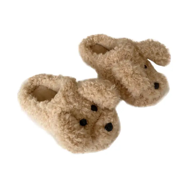 Brown Puppy Dog Slippers for Winter Lin78 - slippers