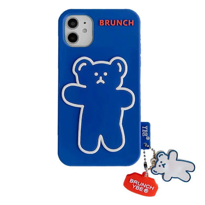 Brunch Bear iPhone Case With Pendant W301 - iphone case
