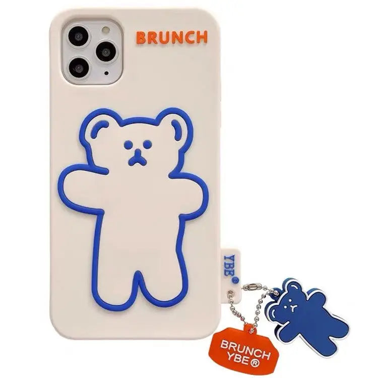 Brunch Bear iPhone Case With Pendant W301 - iphone case