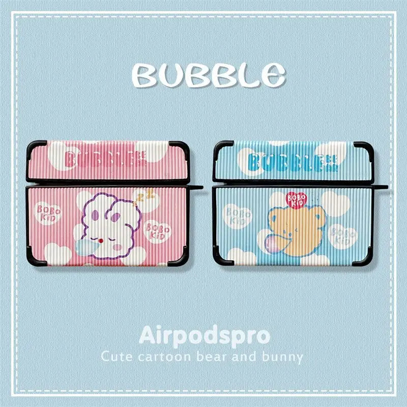 Bubble Bear AirPods Earphone Case Skin-4