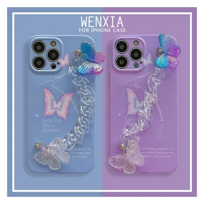Butterfly Chain Phone Case - iPhone 13 Pro Max / 13 Pro / 13