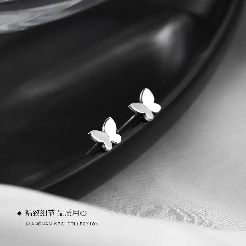 Butterfly Sterling Silver Earring CG140 - Silver / One Size 