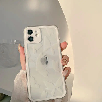 Butterfly Transparent Phone Case - iPhone 12 Pro Max / 12 Pro / 12 / 12 mini / 11 Pro Max / 11 Pro / 11 / SE / XS Max / XS / XR / X / SE 2 / 8 / 8 Plus / 7 / 7 Plus-12