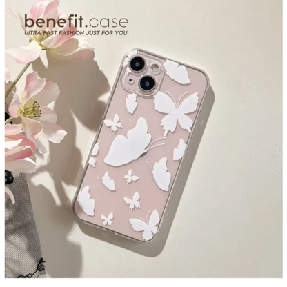 Butterfly Transparent Phone Case - Iphone 13 Pro Max / 13 