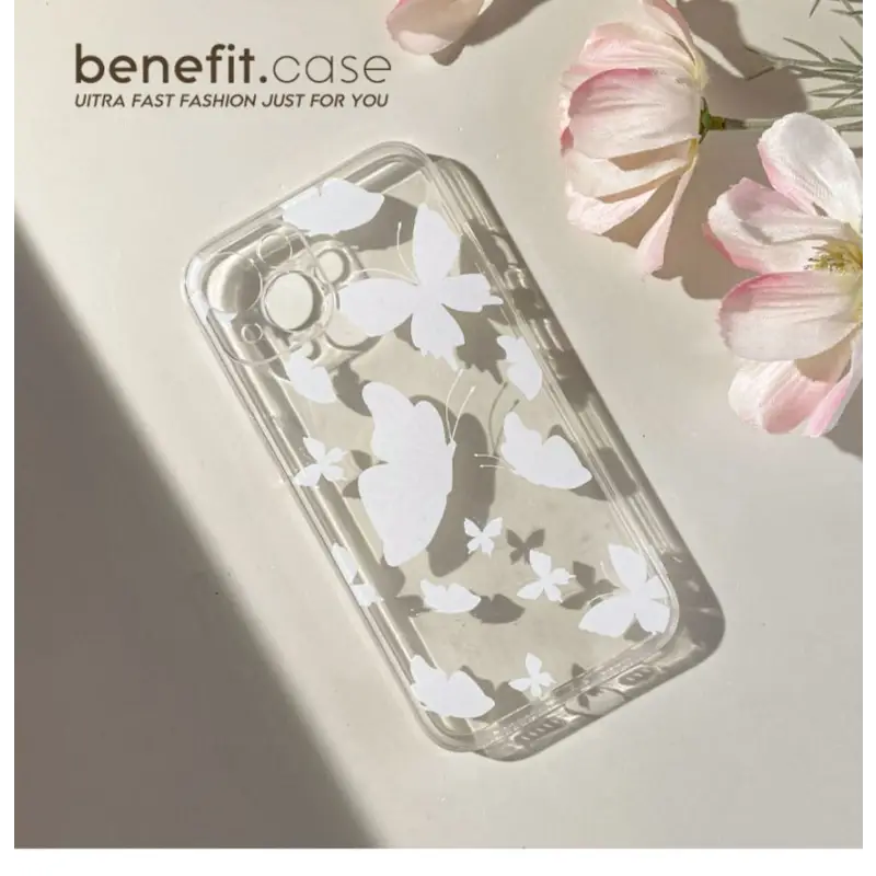 Butterfly Transparent Phone Case - Iphone 13 Pro Max / 13 