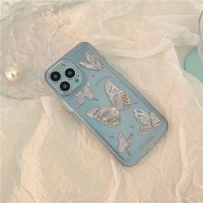 Butterfly Transparent Phone Case - iPhone 13 Pro Max / 13 