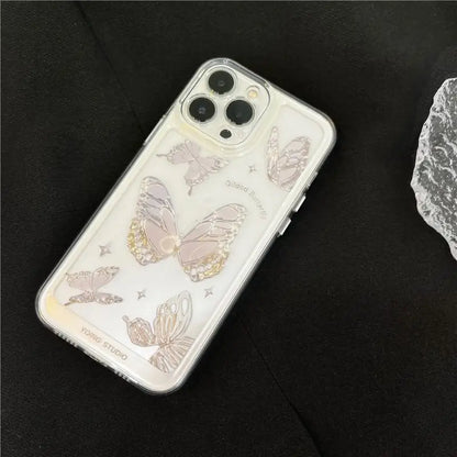 Butterfly Transparent Phone Case - iPhone 13 Pro Max / 13 