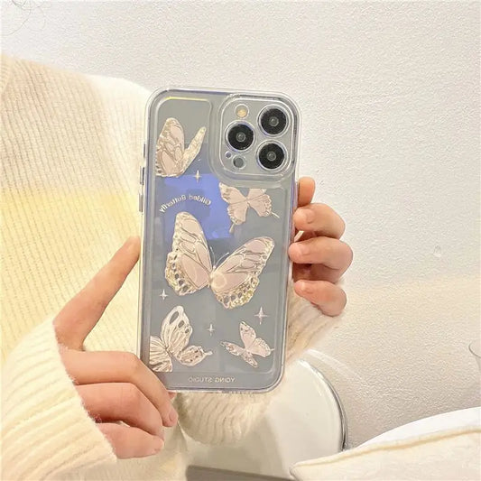Butterfly Transparent Phone Case - iPhone 13 Pro Max / 13 