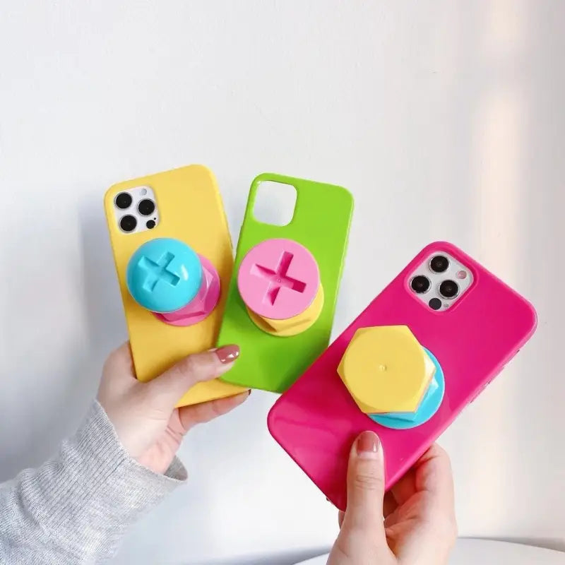 Candy Color Screw Holder iPhone Case BP246 - iphone case