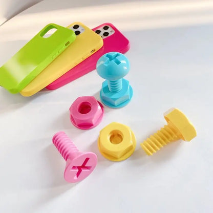 Candy Color Screw Holder iPhone Case BP246 - iphone case