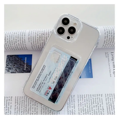 Card Holder Transparent Phone Case - iPhone 13 Pro Max / 13 