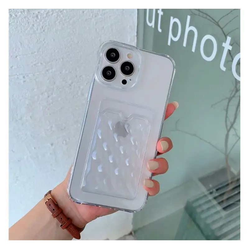 Card Holder Transparent Phone Case - iPhone 13 Pro Max / 13 