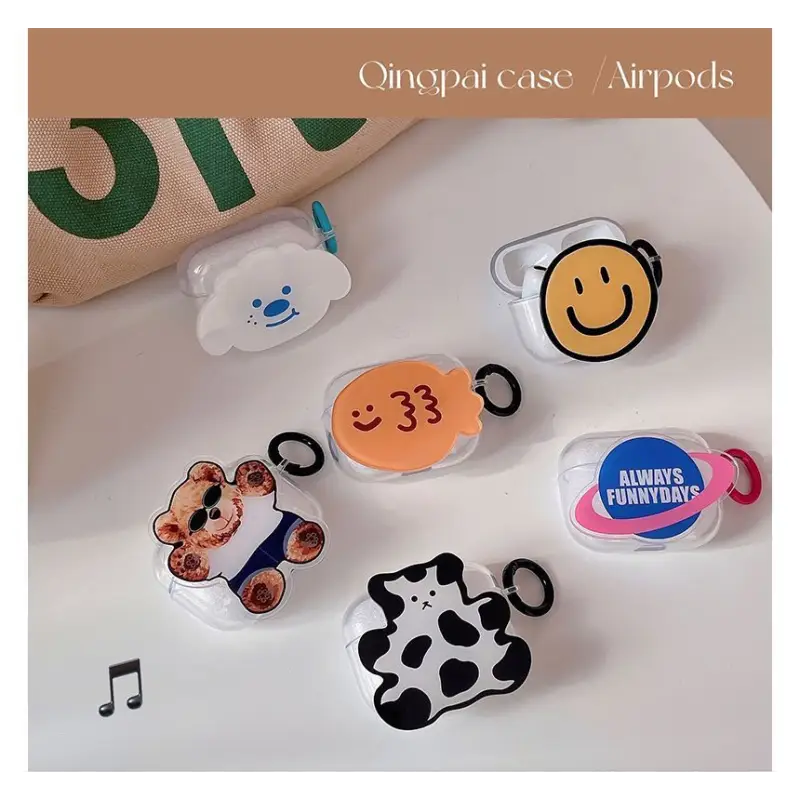 Cartoon AirPods / Pro Earphone Case Skin (various designs) 