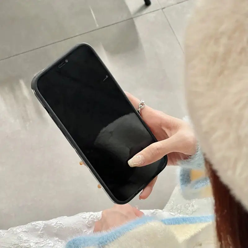 Cartoon Argyle Phone Case - iPhone 13 Pro Max / 13 Pro / 13 / 13 mini / 12 Pro Max / 12 Pro / 12 / 12 mini / 11 Pro Max / 11 Pro / 11 / SE / XS Max / XS / XR / X / SE 2 / 8 / 8 Plus / 7 / 7 Plus-3