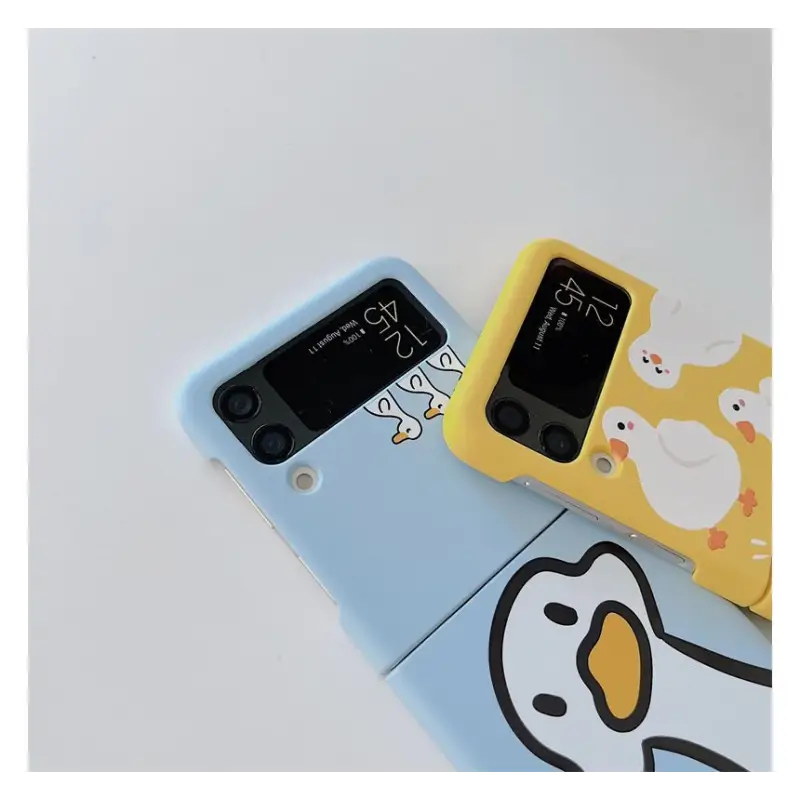 Cartoon Duck Mobile Phone Case - Samsung Galaxy Z Flip 3 / 