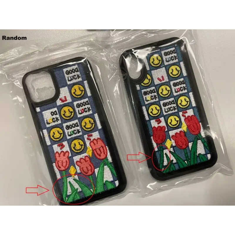 Cartoon Embroidered Phone Case - iPhone 12 Pro Max / 12 Pro 