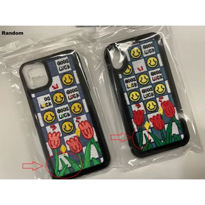 Cartoon Embroidered Phone Case - iPhone 12 Pro Max / 12 Pro 