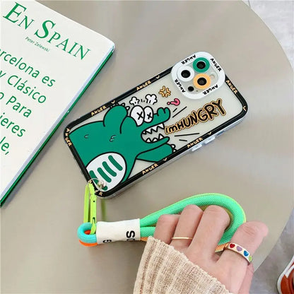 Cartoon Hand Strap Phone Case - iPhone 12 Pro Max / 12 Pro /