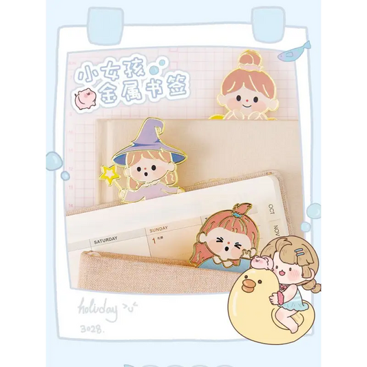 Cartoon Metal Chained Bookmark Cg498 - Stationery