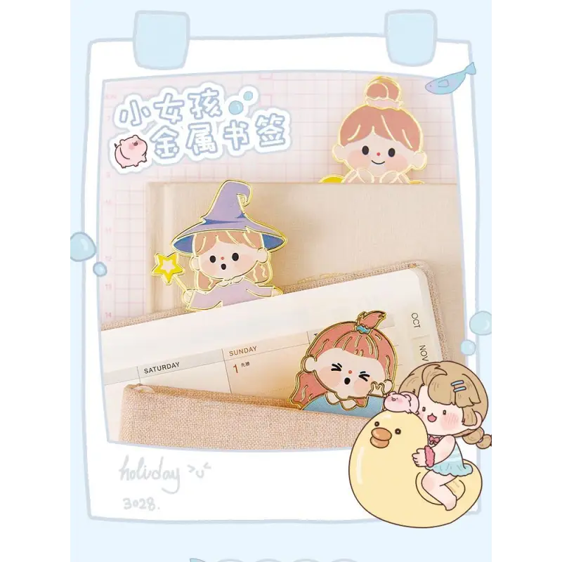 Cartoon Metal Chained Bookmark Cg498 - Stationery