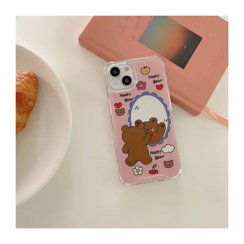 Cartoon Mirrored Chain Phone Case - Iphone 7 / 7 Plus / 8 / 
