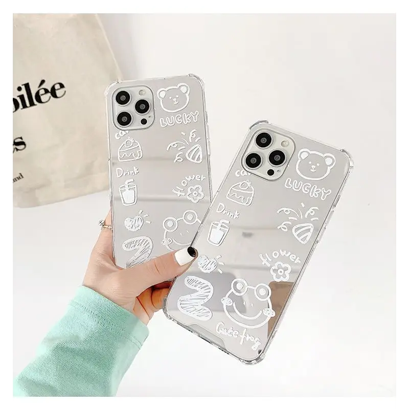 Cartoon Mirrored Phone Case - iPhone 12 Pro Max / 12 Pro / 