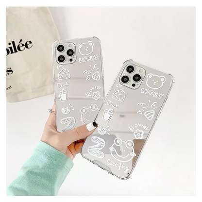 Cartoon Mirrored Phone Case - iPhone 12 Pro Max / 12 Pro / 