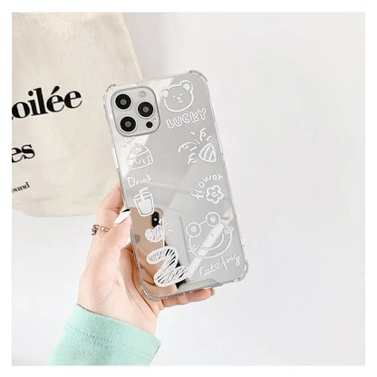 Cartoon Mirrored Phone Case - iPhone 12 Pro Max / 12 Pro / 