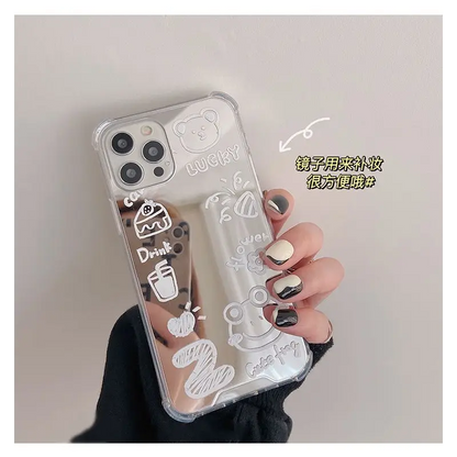 Cartoon Mirrored Phone Case - iPhone 12 Pro Max / 12 Pro / 