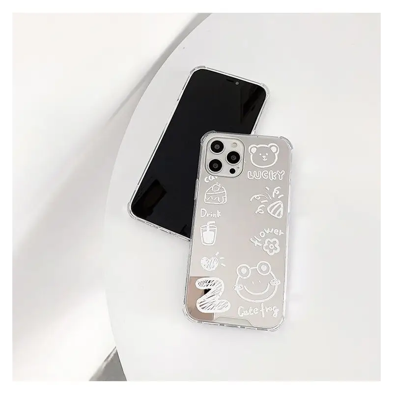 Cartoon Mirrored Phone Case - iPhone 12 Pro Max / 12 Pro / 