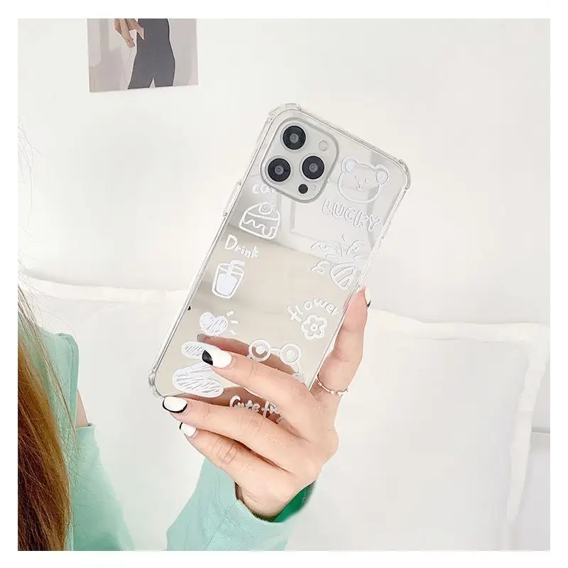 Cartoon Mirrored Phone Case - iPhone 12 Pro Max / 12 Pro / 