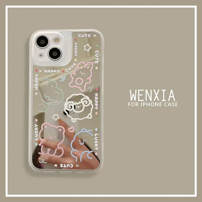 Cartoon Mirrored Phone Case - iPhone 13 Pro Max / 13 Pro / 