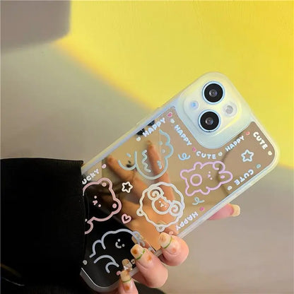 Cartoon Mirrored Phone Case - iPhone 13 Pro Max / 13 Pro / 