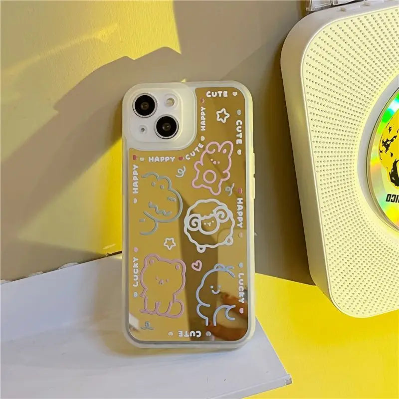 Cartoon Mirrored Phone Case - iPhone 13 Pro Max / 13 Pro / 