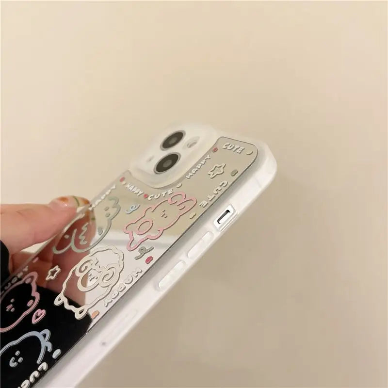 Cartoon Mirrored Phone Case - iPhone 13 Pro Max / 13 Pro / 