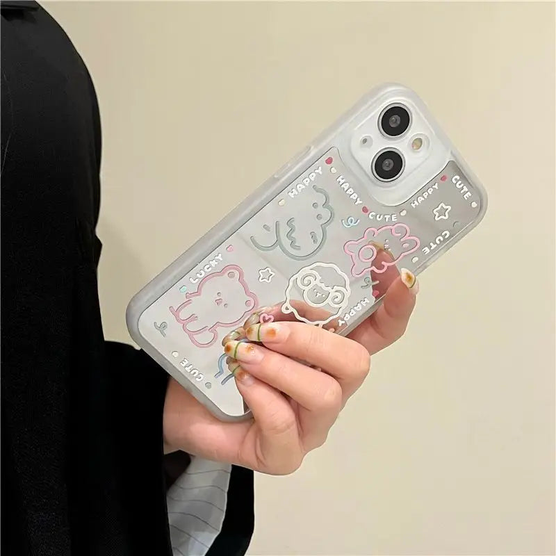 Cartoon Mirrored Phone Case - iPhone 13 Pro Max / 13 Pro / 