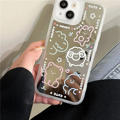 Cartoon Mirrored Phone Case - iPhone 13 Pro Max / 13 Pro / 