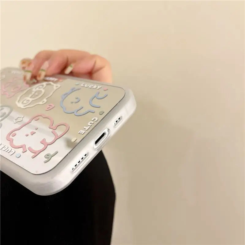 Cartoon Mirrored Phone Case - iPhone 13 Pro Max / 13 Pro / 