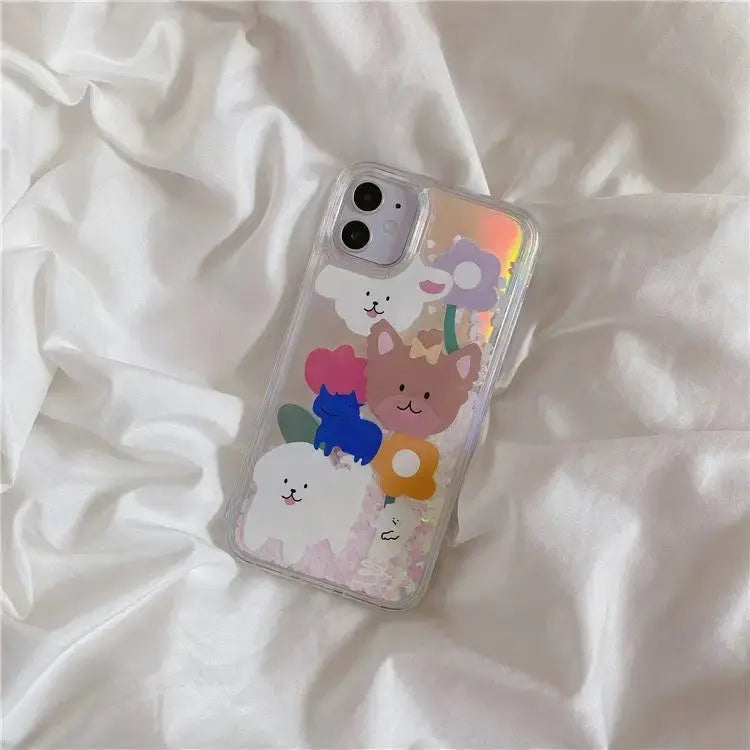 Cartoon Patterns Printing Quicksand iPhone Case BP059 - 