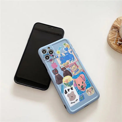 Cartoon Phone Case - iPhone 12 Pro Max / 12 Pro / 12 / 12 mini / 11 Pro Max / 11 Pro / 11 / SE / XS Max / XS / XR / X / SE 2 / 8 / 8 Plus / 7 / 7 Plus-13