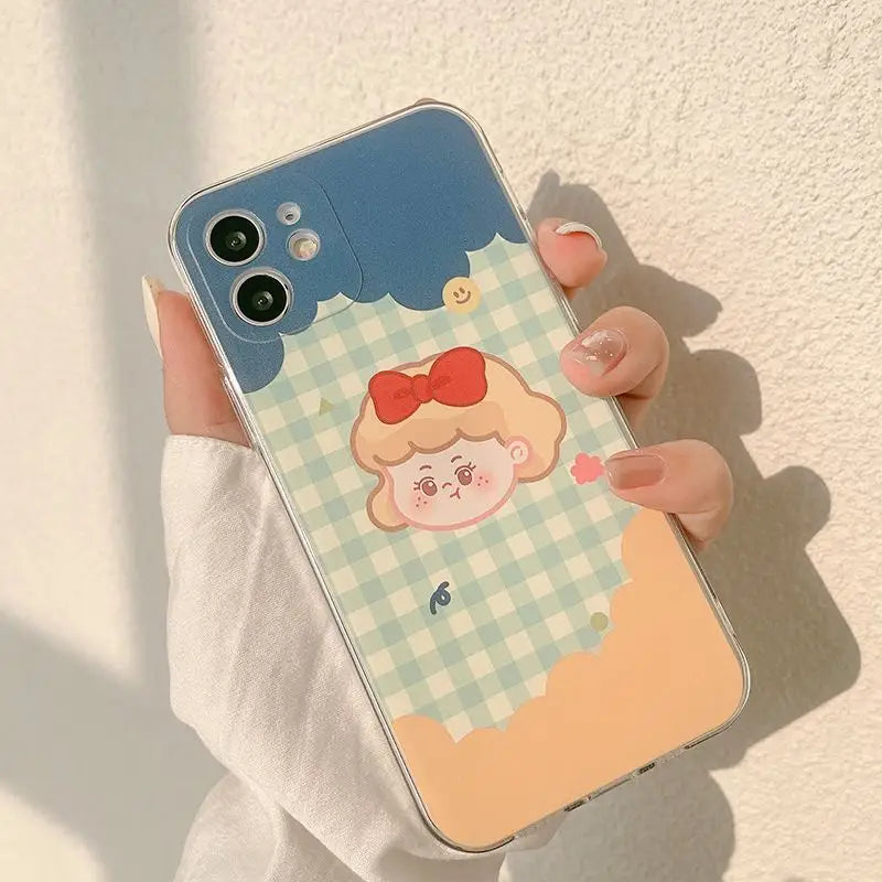 Cartoon Phone Case - iPhone 12 Pro Max / 12 Pro / 12 / 12 mini / 11 Pro Max / 11 Pro / 11 / SE / XS Max / XS / XR / X / SE 2 / 8 / 8 Plus / 7 / 7 Plus-2