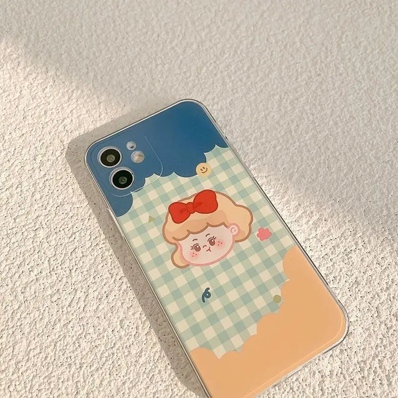 Cartoon Phone Case - iPhone 12 Pro Max / 12 Pro / 12 / 12 mini / 11 Pro Max / 11 Pro / 11 / SE / XS Max / XS / XR / X / SE 2 / 8 / 8 Plus / 7 / 7 Plus-9